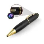 pen camera golden body