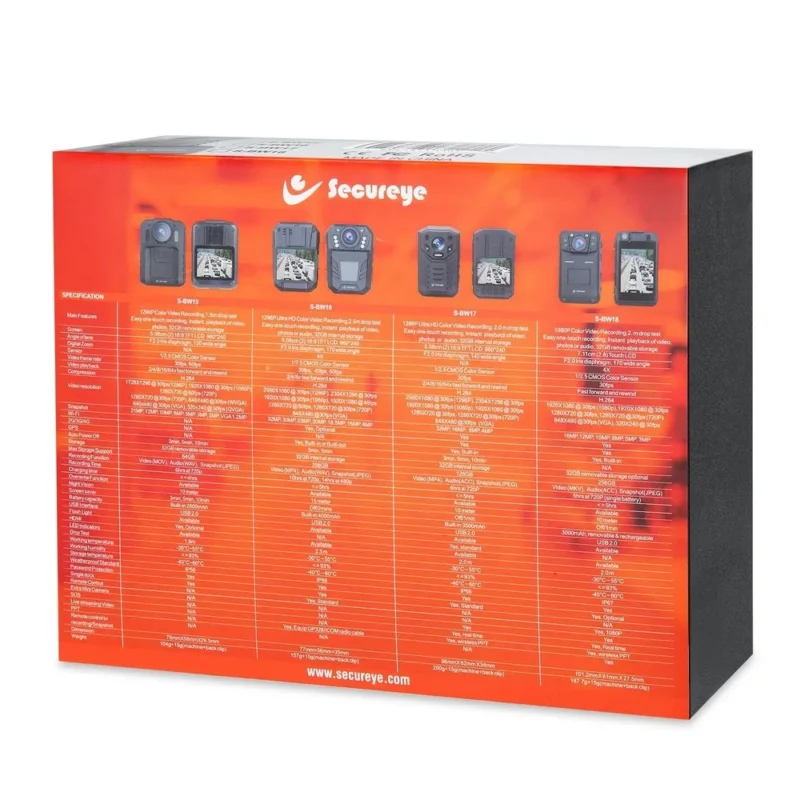 secureye bw17 body worn camera 4g gps