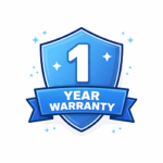 1 year warranty badge icon