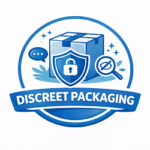 Discreet packaging with security symbols
