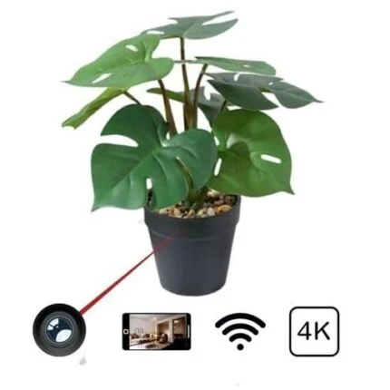 Flower Pot Wireless WiFi Spy Camera with Live Streaming