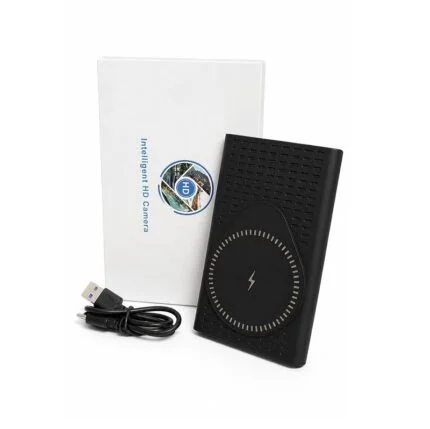 Portable 5000mAh power bank with hidden WiFi spy camera. Supports live remote video streaming (1)