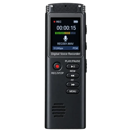 8GB Digital Voice Recorder – HD Audio Recording with 96 Hours Storage