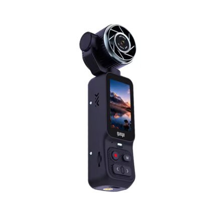 Handheld Gimbal Sports Camera with Cooling Fan, HD Video & Long Battery Life