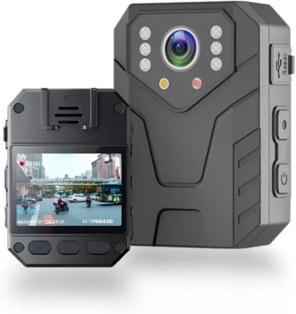 Ultra-Compact Law Enforcement Body Worn Camera with Night Vision & Built-in LCD Screen